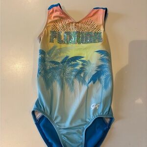 Kids leotard with Palm Tree Design